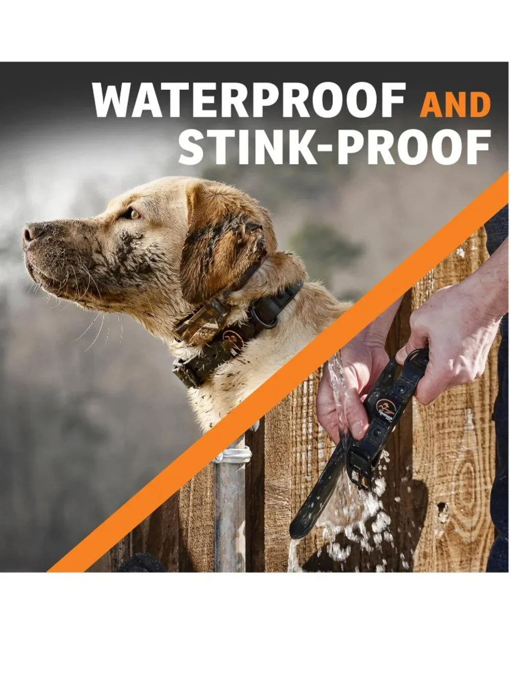 NEW SportDOG Rugged Waterproof Stink Proof Utility Durable Outdoor Dog Collar M